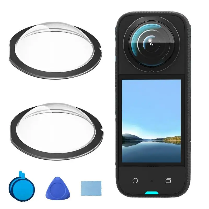 

For Insta 360 X3 Sticky Lens Guards Protection Waterproof Mirror Lens Protector For 360x3 Camera Protection Accessories