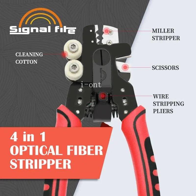 Free shipping OFS-04 fiber optic wire stripper four-in-one wire stripper high quality Multifunctional fiber stripper