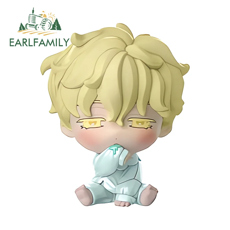 

EARLFAMILY графика автомобильная наклейка Chibi Alien сценическая реалистичная каваи аниме окна багажник виниловая наклейка «сделай сам» декор для ноутбука