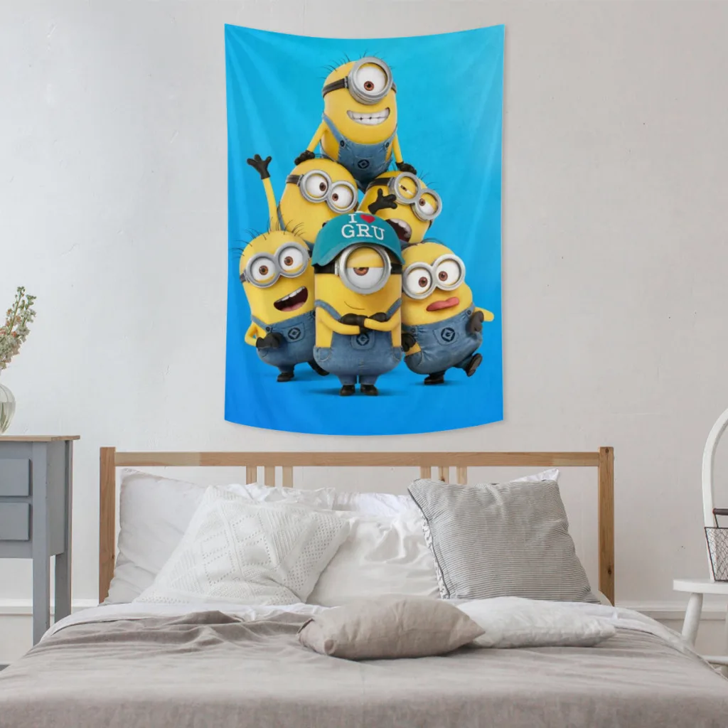 Гобелен с миньонами декор комнаты эстетическое украшение для дома настенное