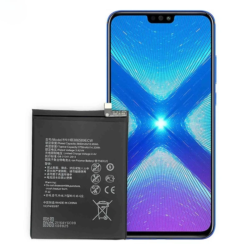 Фото Литий-ионный полимерный аккумулятор HB386589ECW 3.82V 3650mAh для телефонов Huawei P10 Plus, Honor 8X, View 10, V10, Mate 20 Lite, Nova 3/4 №3