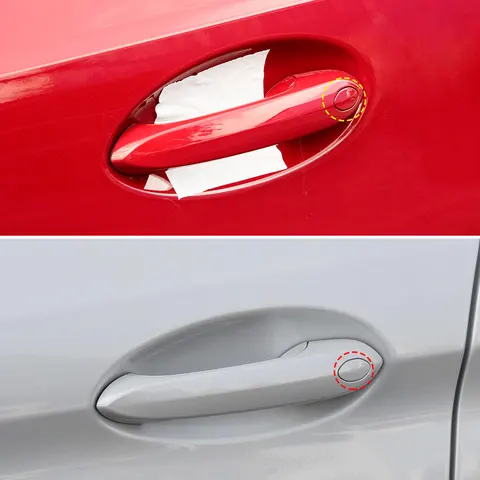 Для BMW G01 G02 G05 G06 G07 Наружная ручка двери автомобиля крышка с отверстием для ключа черная белая окрашенная для BMW X3 X4 X5 X6 X7