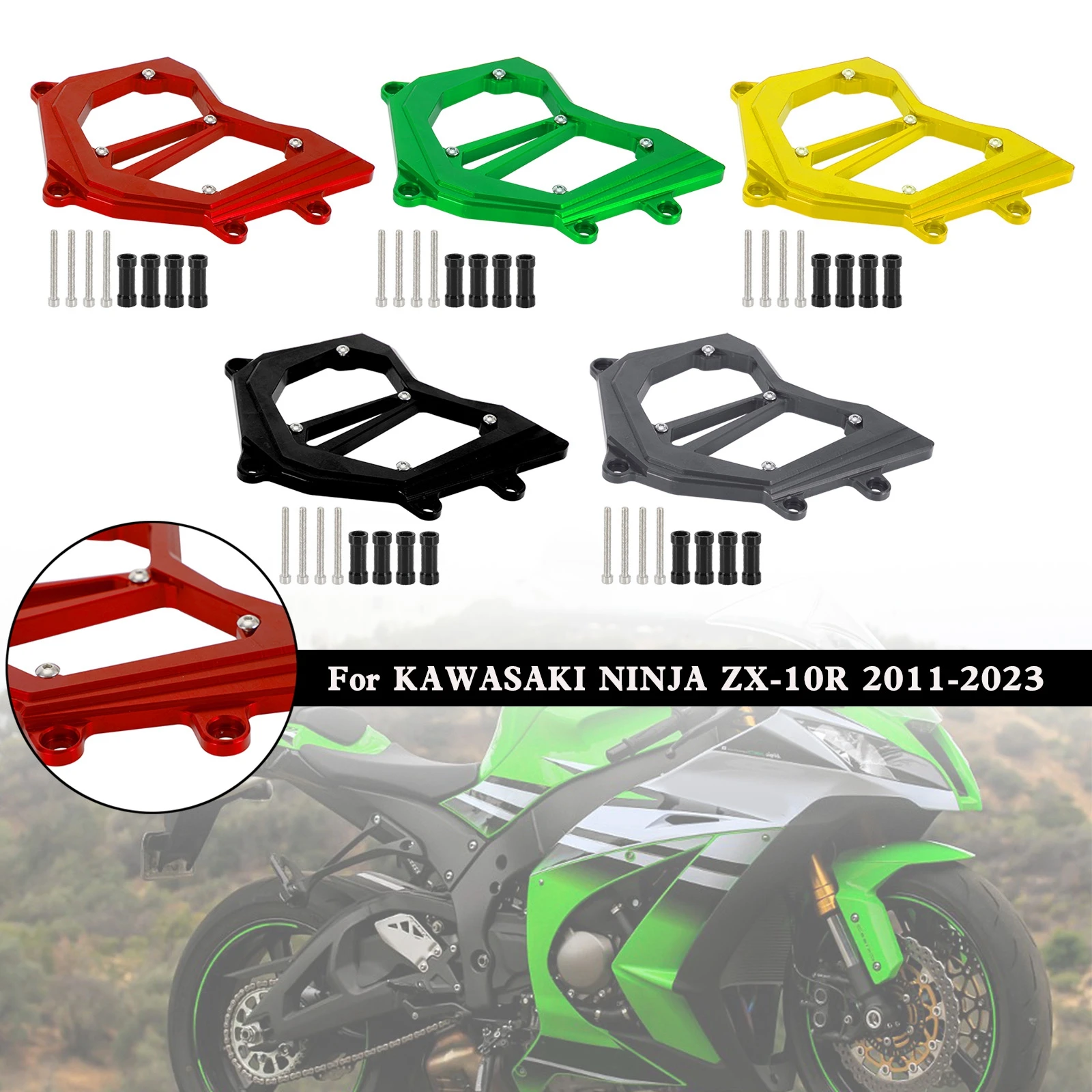 

Artudatech Front Sprocket Cover Chain Guard For KAWASAKI Ninja ZX-10R ZX10R 2011-2023 Motor Parts