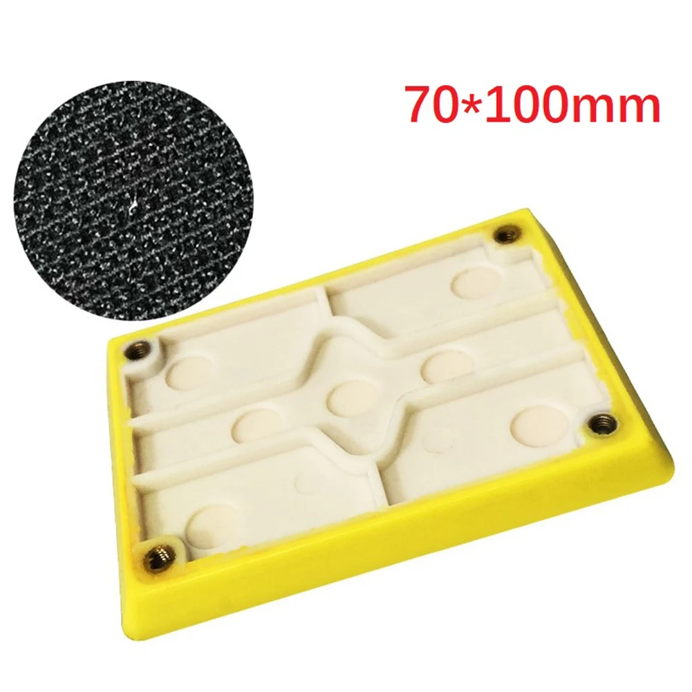 

70*100mm Rectangular Sanding Pad PU Abrasive Tool Accessories For Sanding Wood Stone Metal Polishing