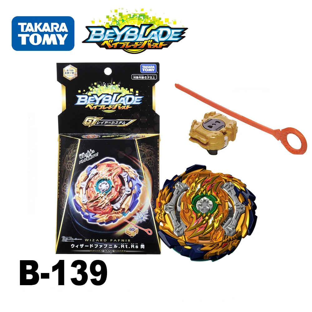 

Original Takara Tomy Beyblade Burst B139 B-139 Wizard Fafnir Ratchet Rise Sen Collection Toys Beyblade Booster World Spriggan