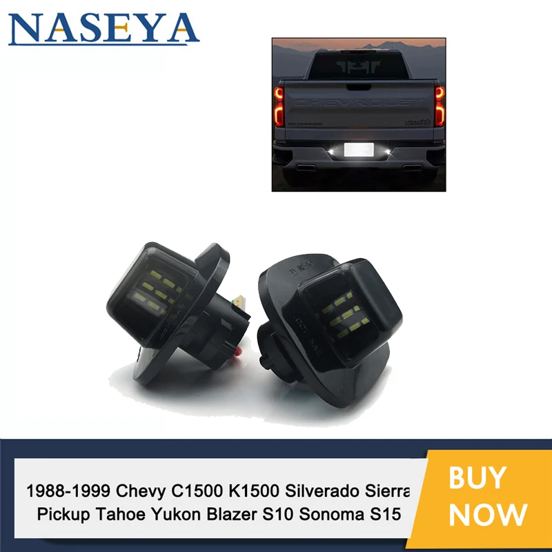2 шт. светодиодная лампа освещения номерного знака для Chevrolet C1500 K1500 Silverado Sierra Pickup