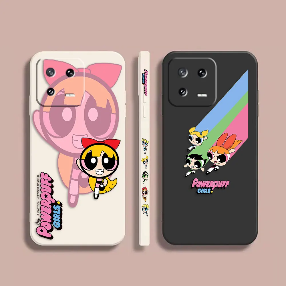 

Case For Xiaomi PCOO F3 F4 F5 M3 M4 M5 X3 X4 X5 MIX 3 4 Black Shark 4 5 GT Pro 4G 5G Case The P-Powerpuff Girls Of The Rainbow