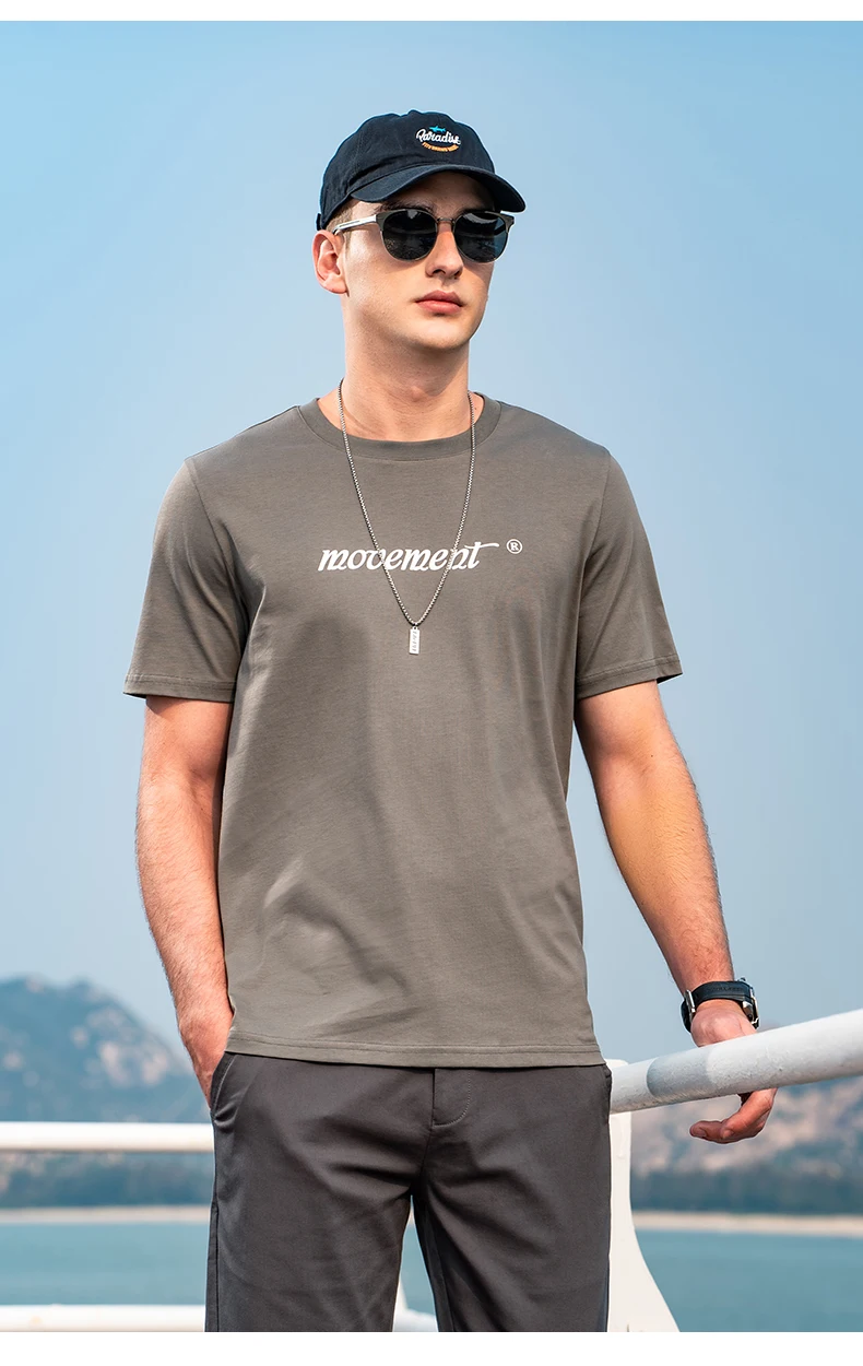 

7441 2022 summer new men's letter printing cotton short-sleeved T-shirt