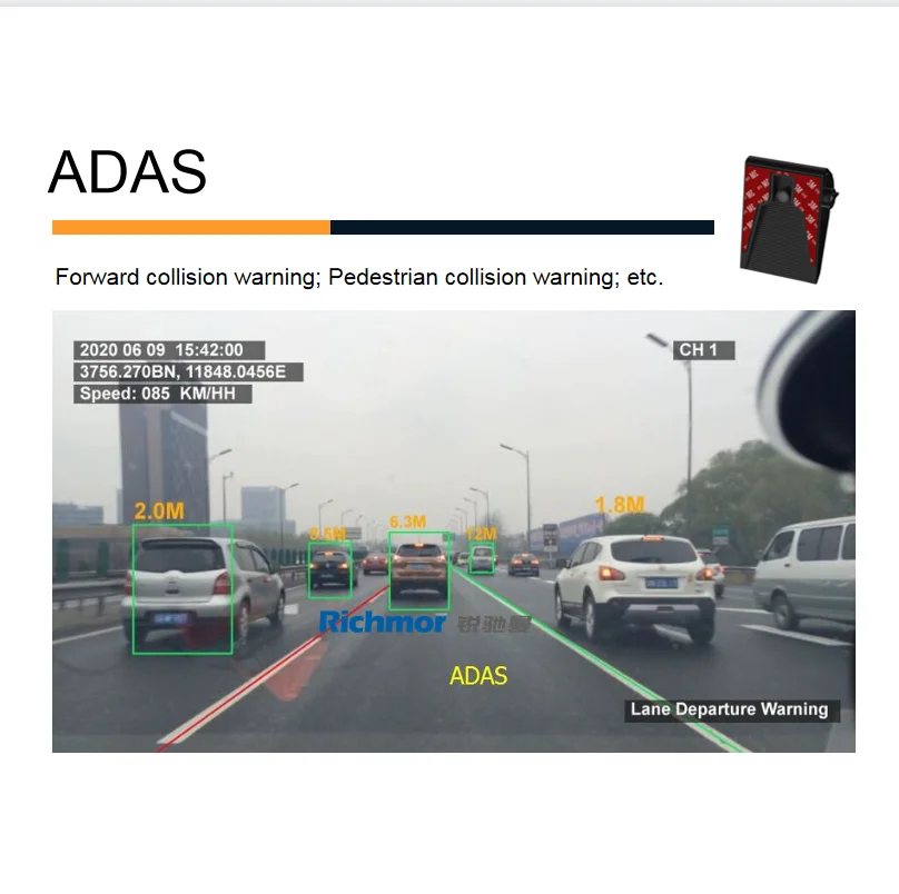 Система подсчета пассажиров для автобусов ADAS DSM BSD 360 градусов опционально CMSV6 AI MDVR