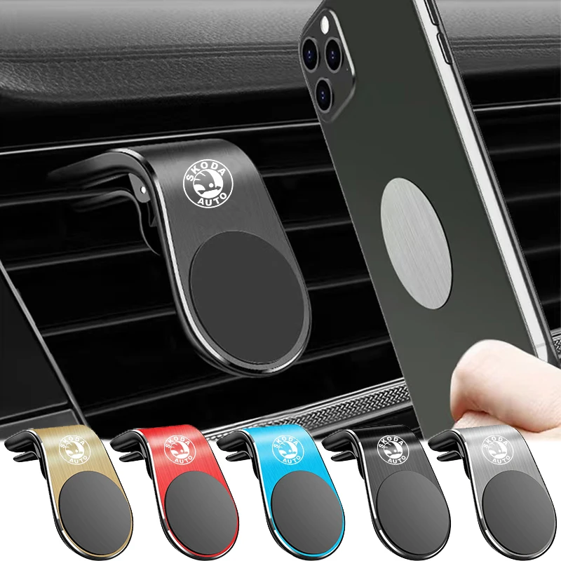 

Magnetic Car Phone Holder Car Air Vent Clip GPS Stand Car Gadgets For Skoda Octavia Fabia Kamiq Kapoq Kodiaq Rapid SCALA Superb