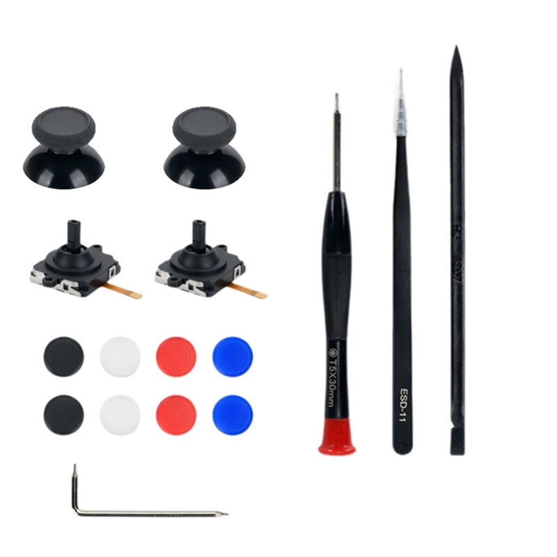 Замена для Meta Quest 3 ручка VR 3D аналоговые джойстики джойстик с крышкой джойстиков +