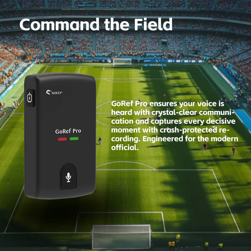NOECI GoRef Pro Football Referee Intercoms 1500M 6-Ways Bluetooth 5.4 Duplex Talking Профессиональный футбольный домофон такой же, как FBIM (art.: 3920d359f3ad5) - 3920d359f3ad5