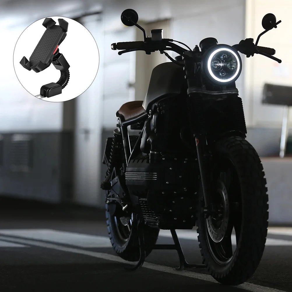

Motorcycle Rearview Mirror Electric Bike Riding Navigation Mobile Holder