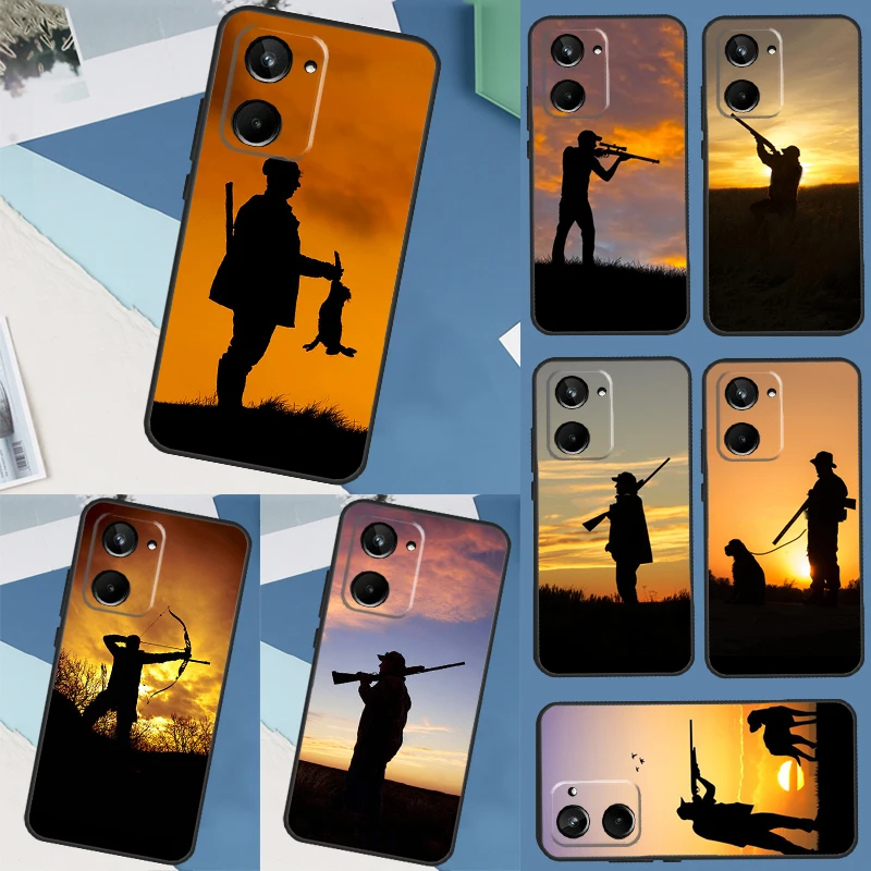 Охотничья собака для Realme C55 C35 C33 C31 C30 C25 C21Y C15 C11 8 9 10 11 Pro Plus GT Neo 5 3 2 2T 3T чехол