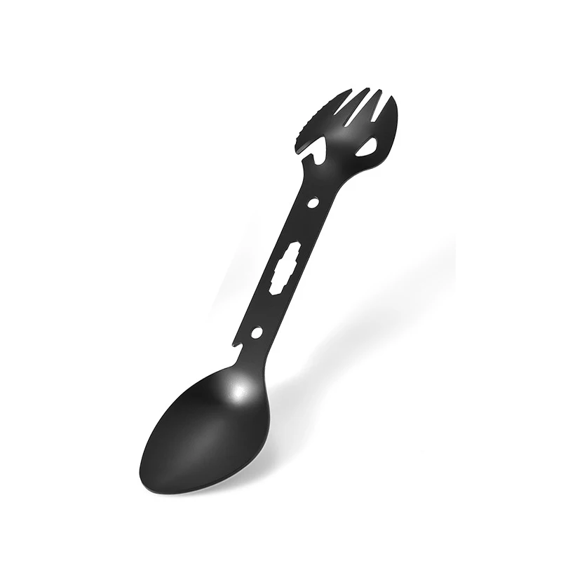 

Tableware Spoon Multi Tool Can Opener Flatware Portable Bottle Cutlery Multitool Camp Utensil Fork Spork Stainless Steel Picnic