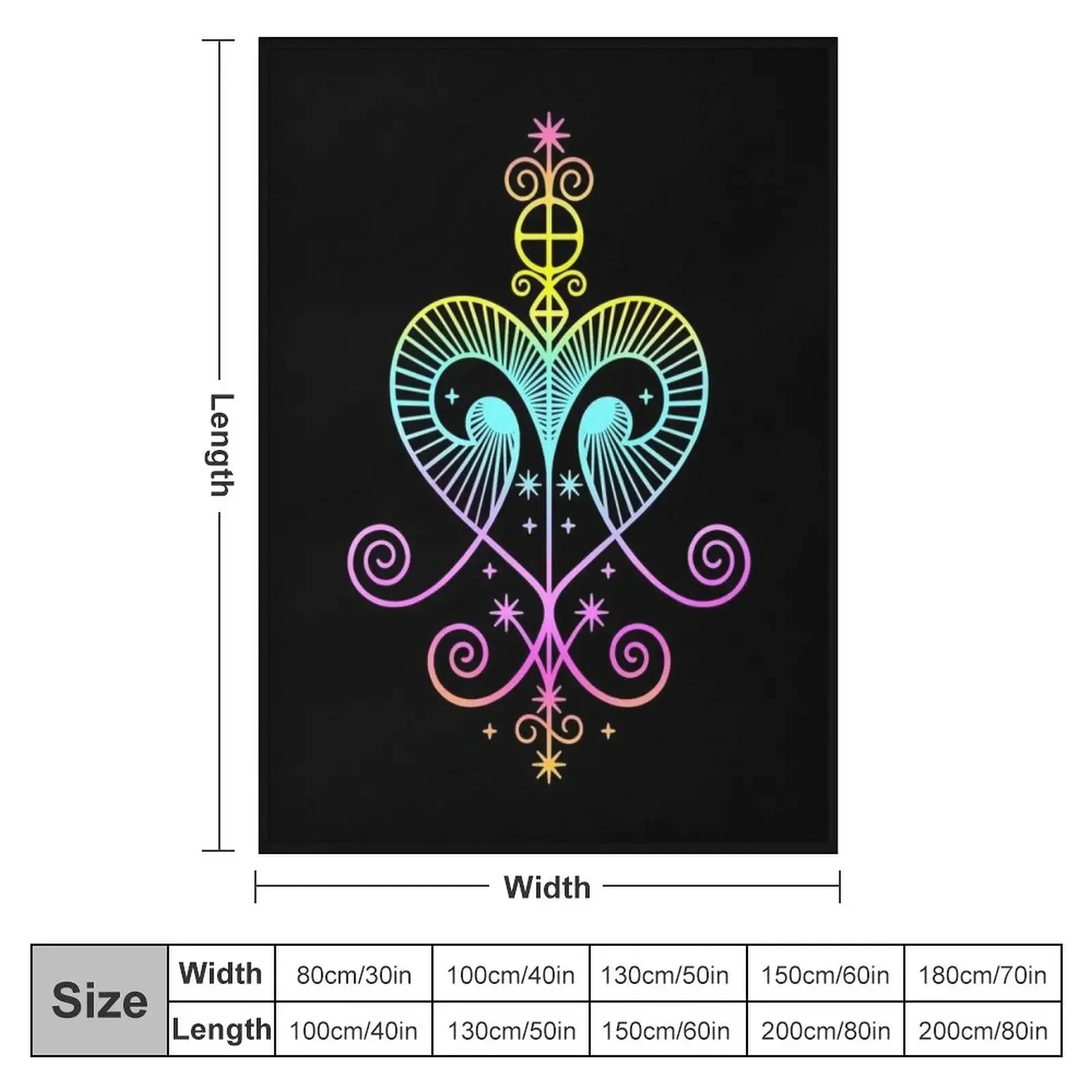 Декоративное одеяло Erzulie Freda veve Loa Voodoo свободное красивое искусственное