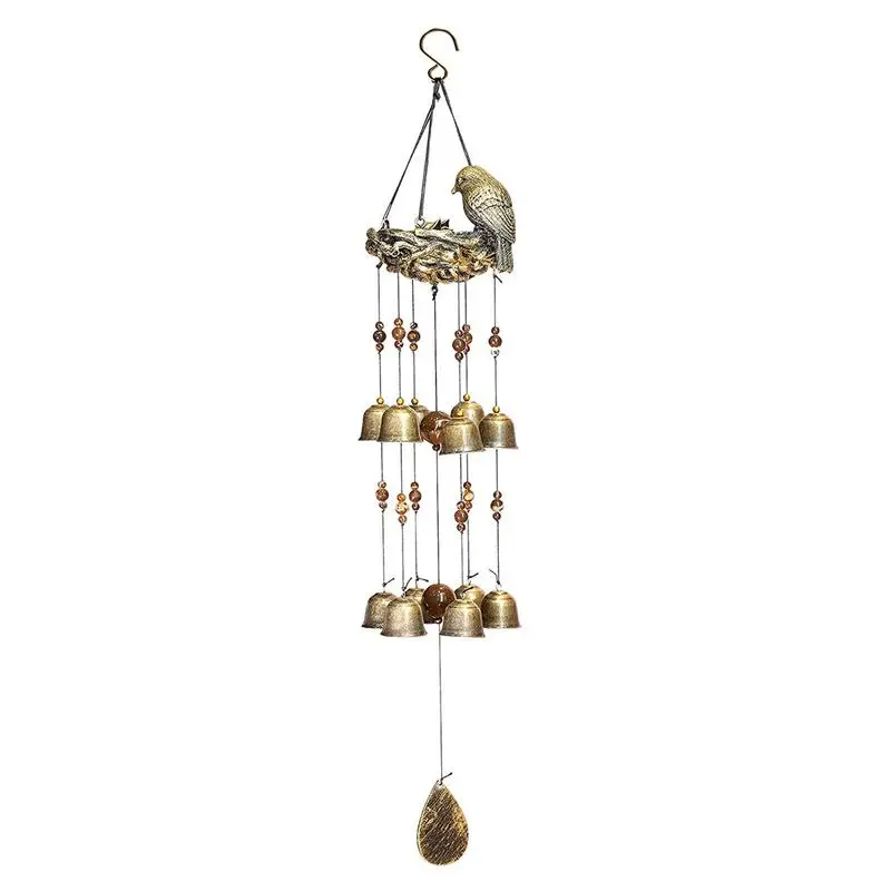 

Bird Wind Chime Bird Wind Chimes Pendant Decor Reusable Memorial Wind Chimes Wear-resistant Patio Decor For Backyard Porch