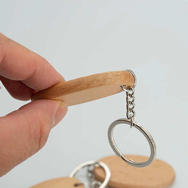 100 шт. деревянный брелок для ключей женщин