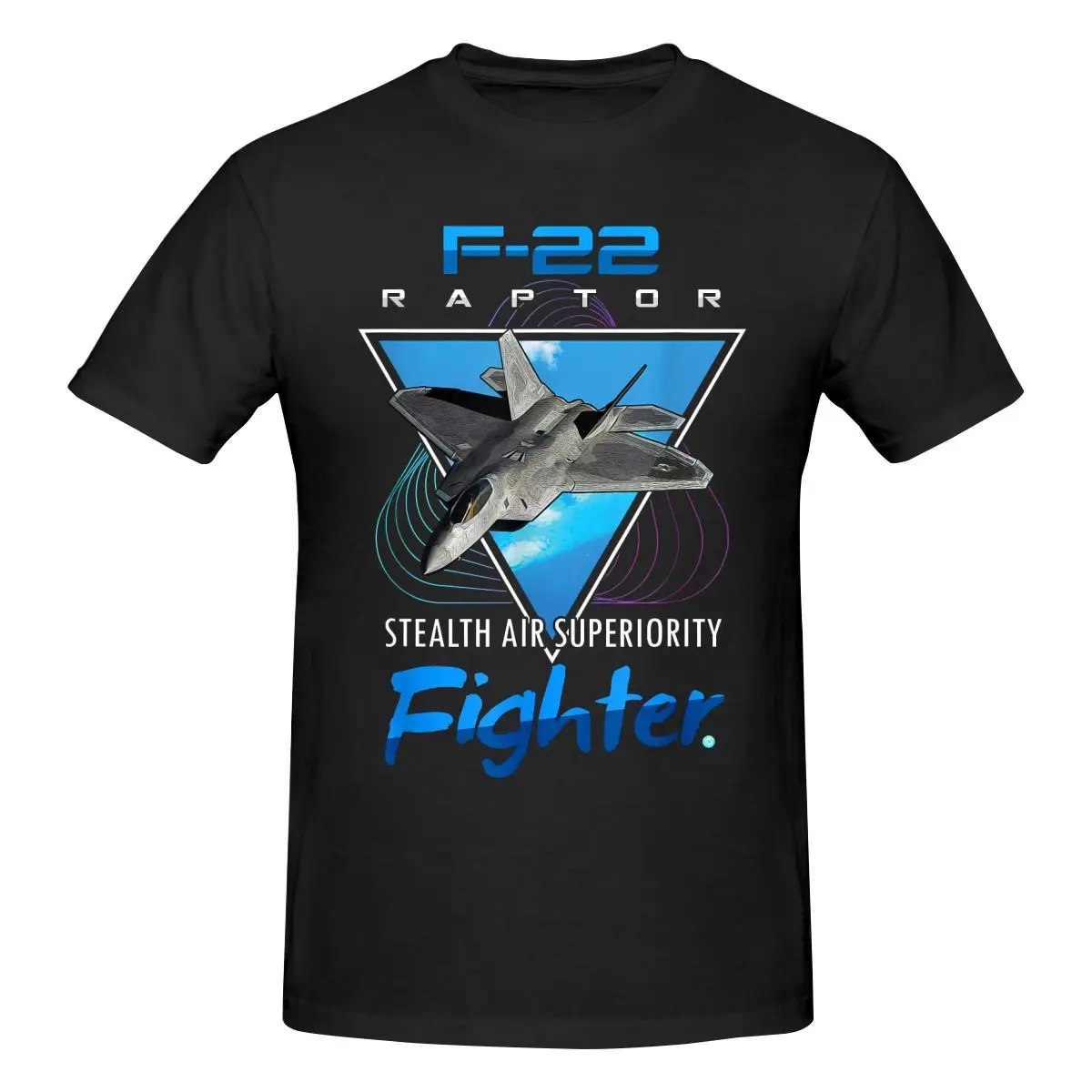 

F-22 Fighter Fashion Printed Cotton Men's T Shirt United States Air Force Men Tops Funny Short Sleeve Tee