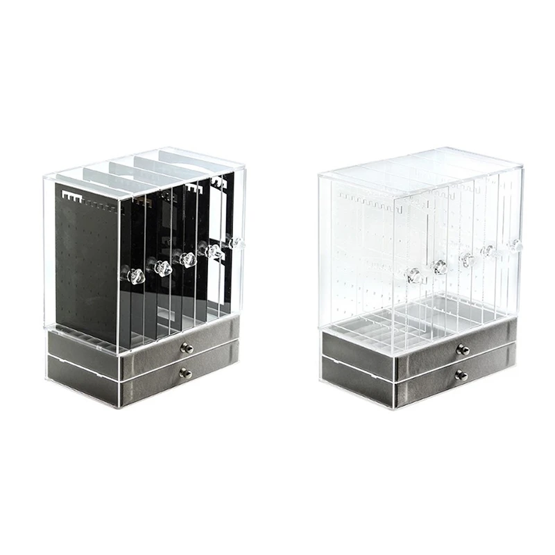 

Акриловая шкатулка-органайзер для ювелирных изделий, 5 дверей