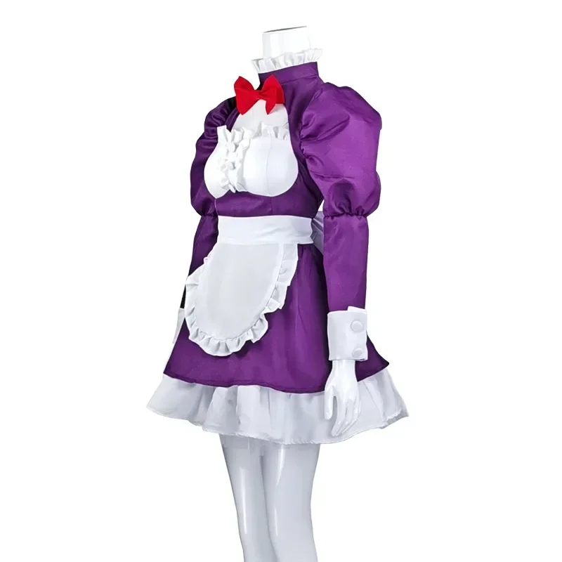 Maid-fuku Kamen Косплей Костюм Аниме High-Rise Invasion Tenkuu Shinpan Женское платье горничной Полный