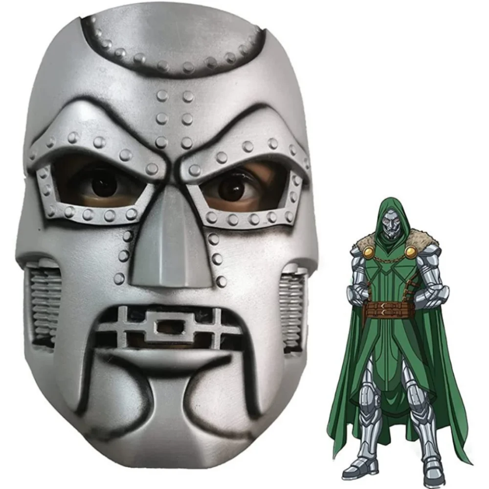 

Dr Doom Mask Cosplay Superhero Latex Helmet Full Face Fashion Cool Headwear Halloween Masquerade Party Costume Accessory Prop