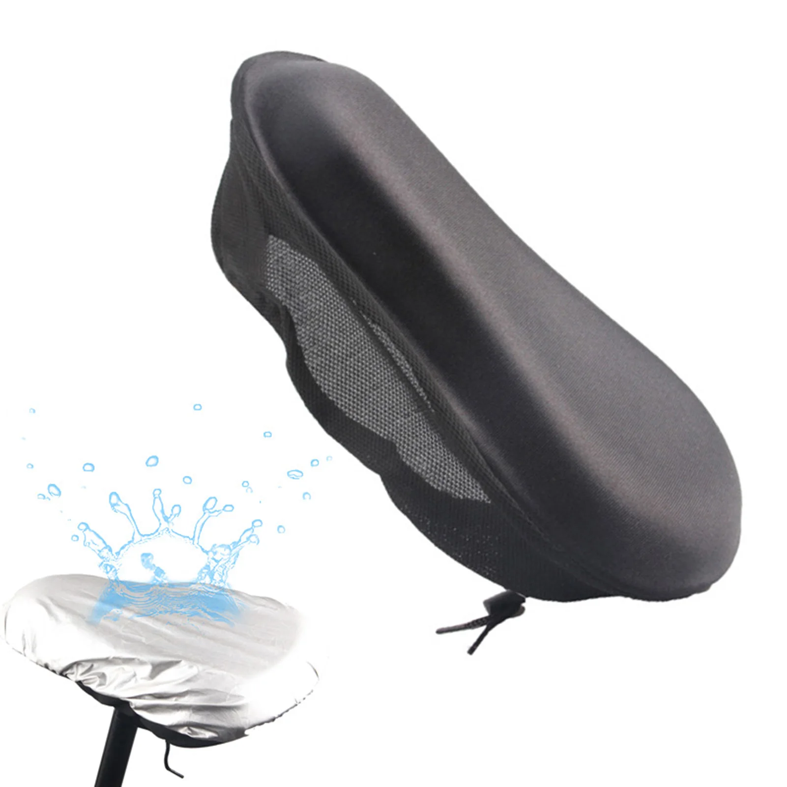 

Черный чехол для велосипедного седла, удобный мягкий чехол для велосипедного седла, чехол для мужчин и женщин, водонепроницаемый, утолщенны...