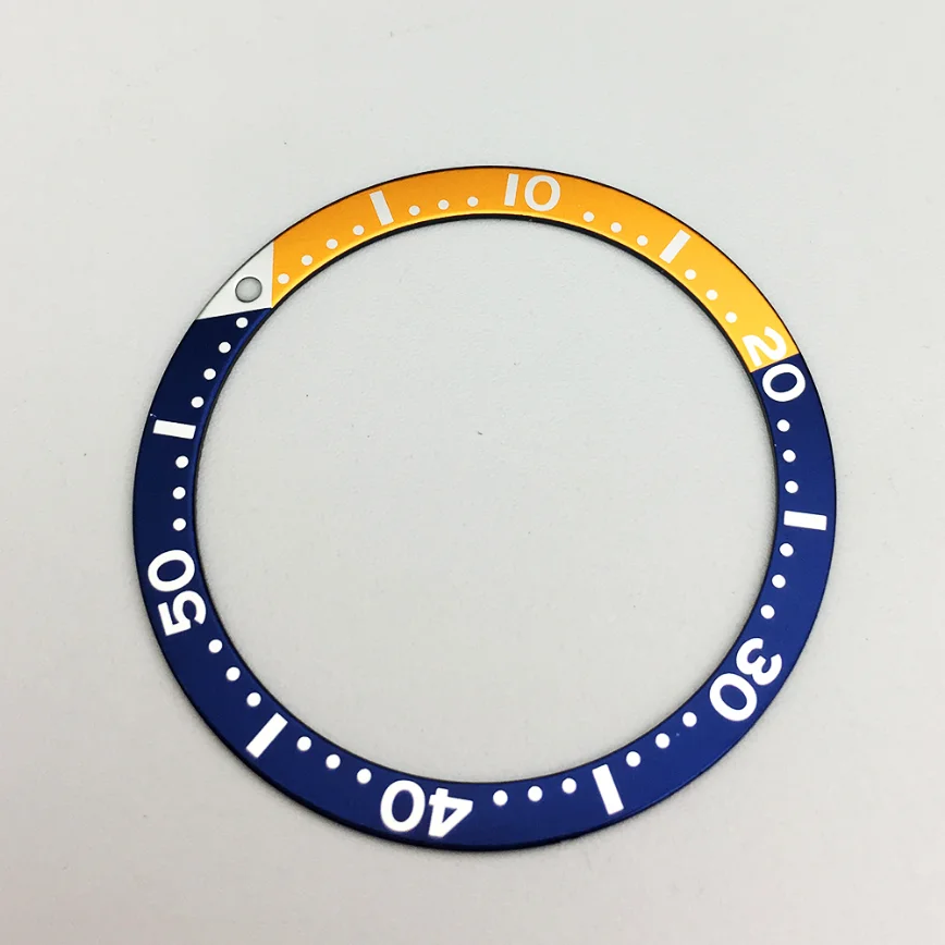 Watch Accessories 39mm Watch Bezel Insert Flat Bezel Mouth Scale Indicator Ring OD 39MM Watch Bezel