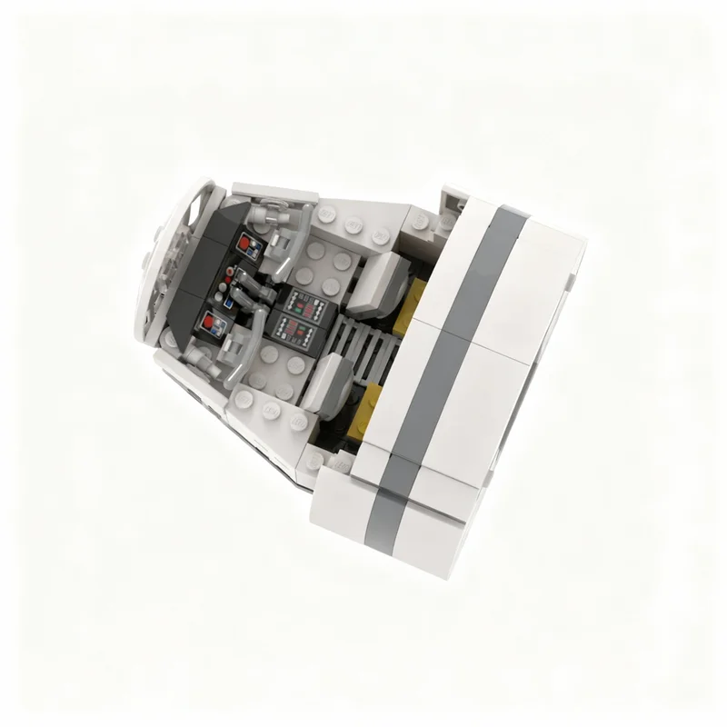 202 детали MOC Solo Falcon Cockpit с лобовым стеклом, серия Star Battle Ultimate Collector, модель из строительных блоков, подарок на день рождения, 3D-образование (art.: 3920dd0d537bd) - 3920dd0d537bd