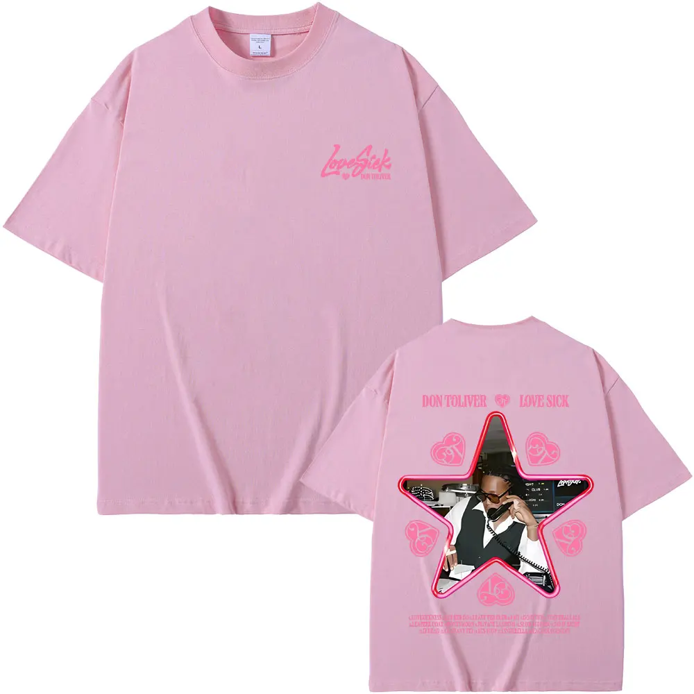 Новая горячая распродажа футболка с рисунком рэпера Don Toliver Love Sick для мужчин и