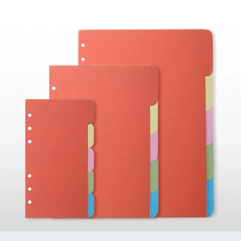 

A5 A6 Binder Index Dividers for Loose-leaf Notebook Notepad Scrapbook Coated Paper Index Page School Office Supplies
