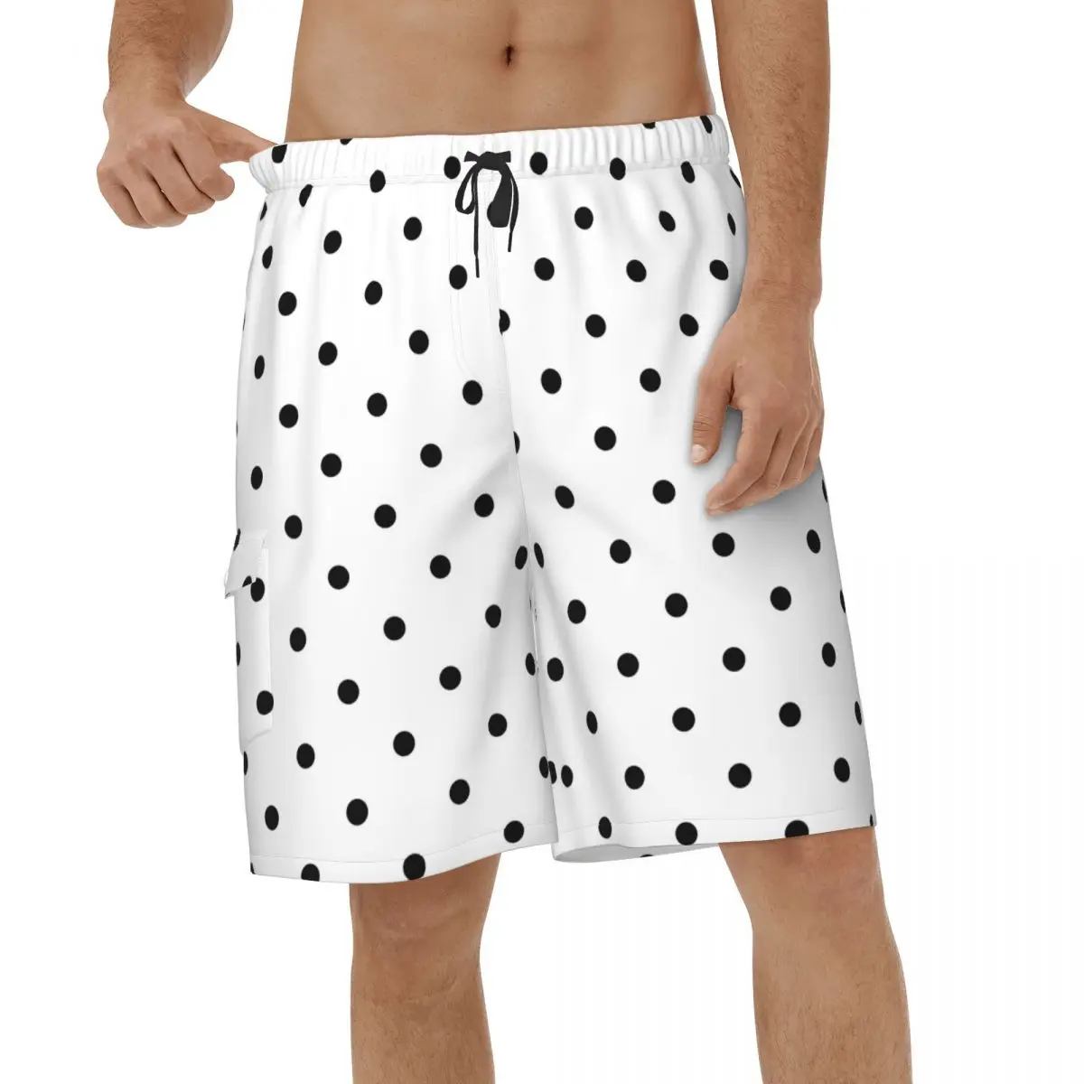 

Polka Dot Shorts Summer Mens Beach Shorts New Men Beach Board Shorts