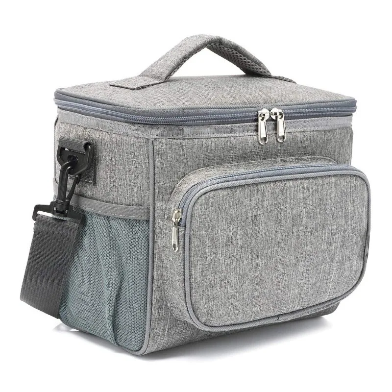 

Picnic Lunch Box Student Lunch Bag Thermal Snacks Organizer for School College Work Picnic Hiking Beach Fishing Lunch Thermos