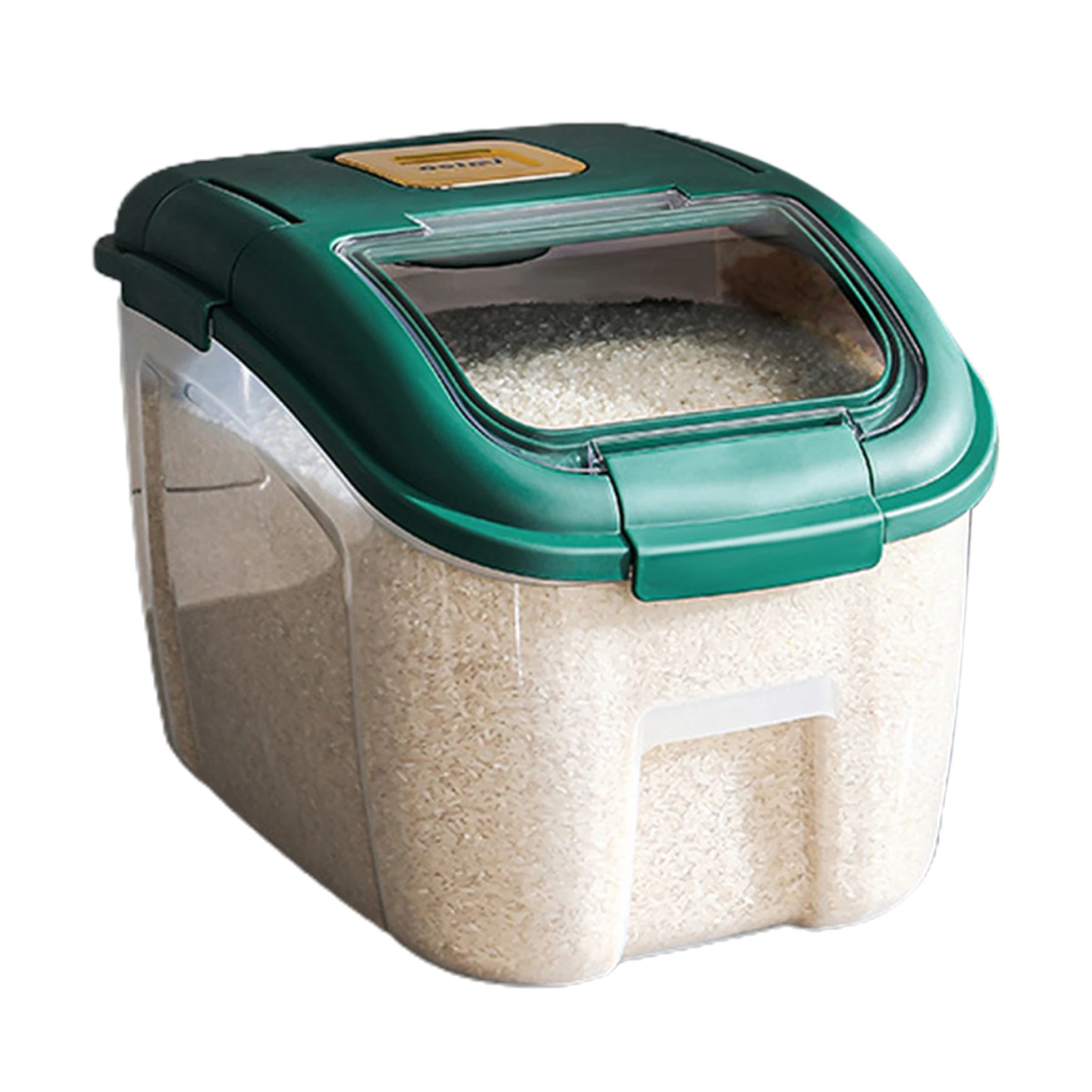 

Контейнер для сухих продуктов и риса, влагостойкий дозатор для зерна с мерным стаканом, для кухни и кладовой