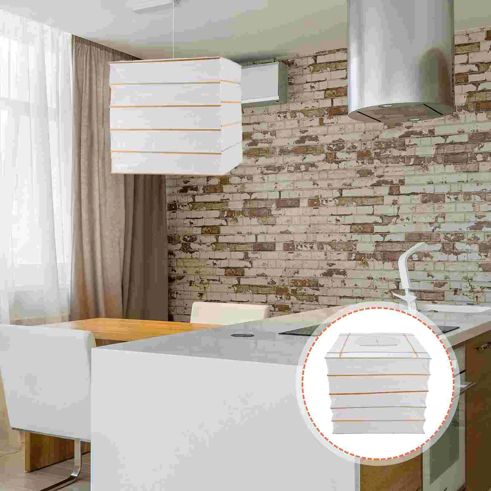 

Square Paper Lantern Japanese Accessories Paper Floor Lamp Shade Linen Lamp Shade Japanese Korean Paper Lamp Shade Hanging