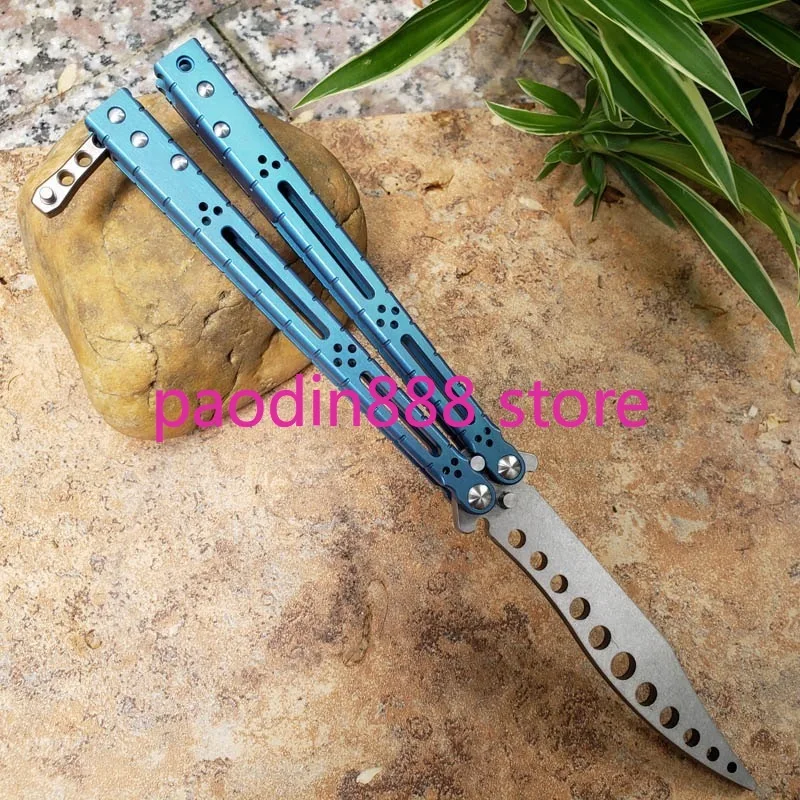5 цветов Theone Basilisk HOM тренировочный нож-бабочка Jilt лезвие D2 титановая ручка втулка