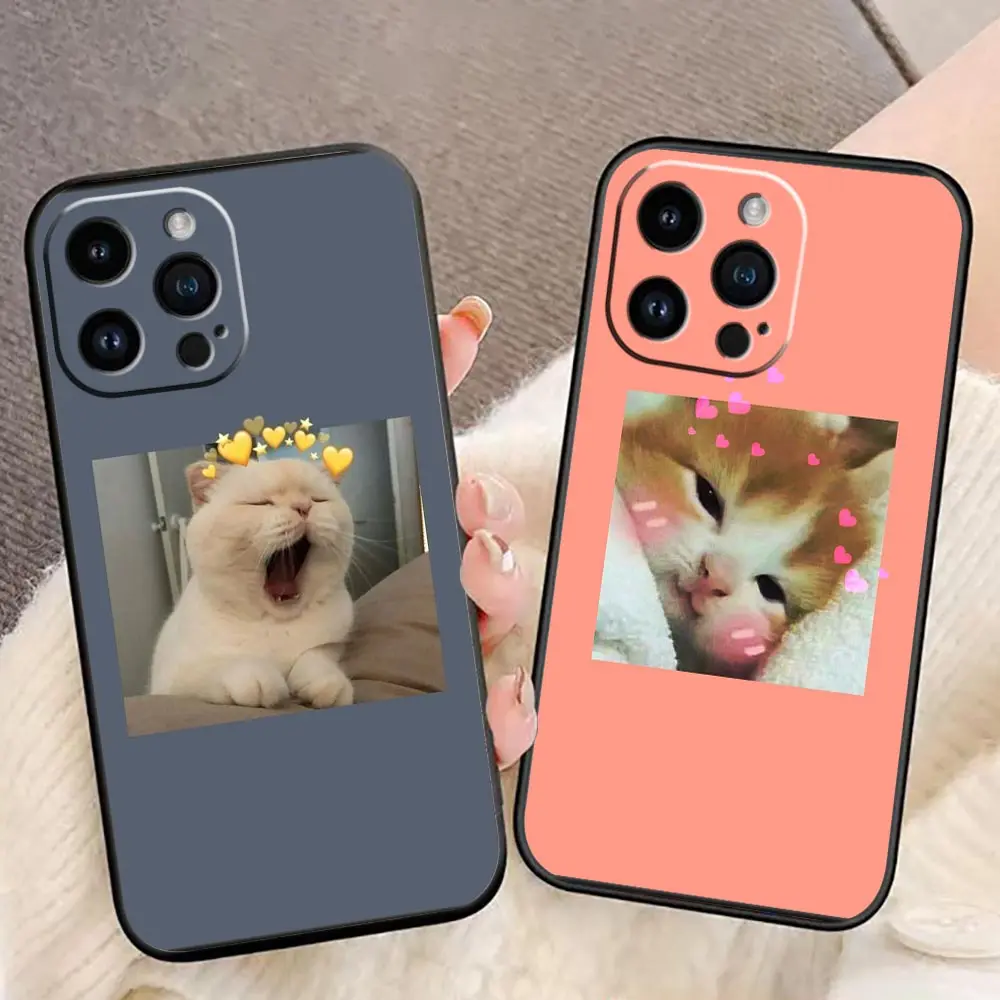 

Funda Coque Case For iphone Apple 14 13 12 11 Pro XS Max Mini X XR SE 8 7 6S 6 Plus 5 5S Case Para Cover Cute Funny Cat Puzzles
