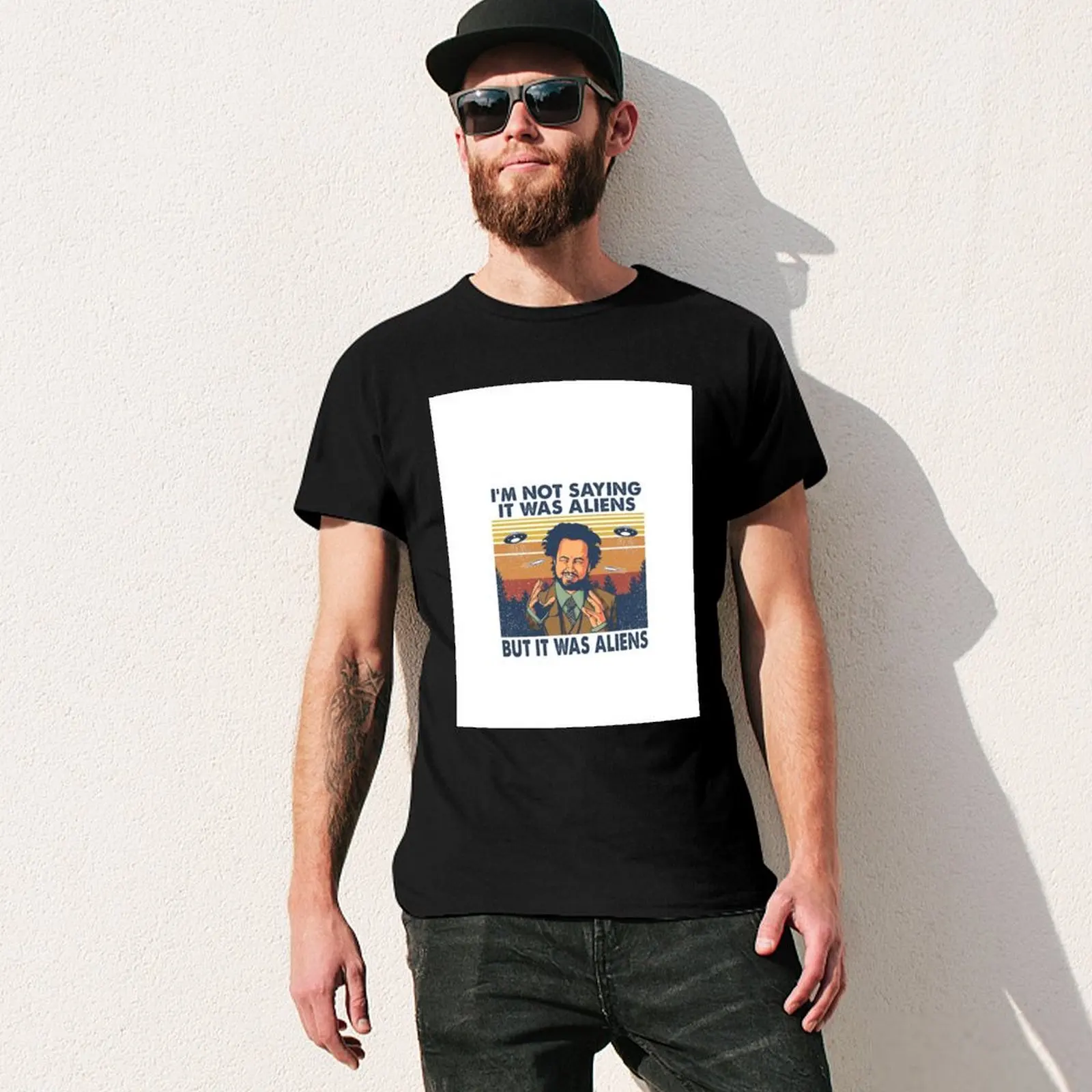 Футболка Giorgio Tsoukalos Aliens It Was лето 2024 забавные подарки мужские футболки