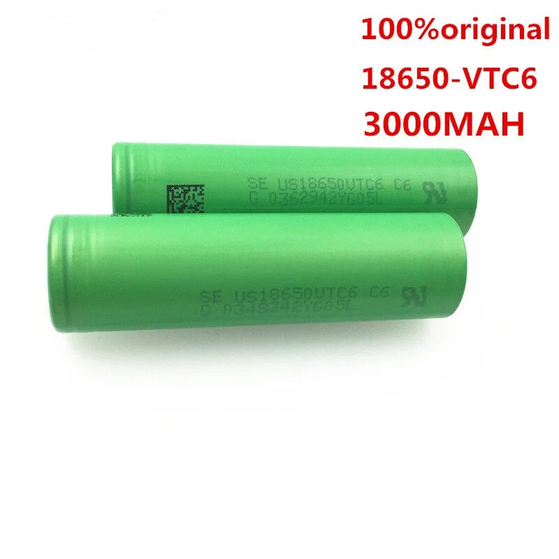 2022 New original 3.7 V 3000 MAH 18650 battery for us18650 Sony VTC6 30A toys tools flashlight battery+USB Charger |