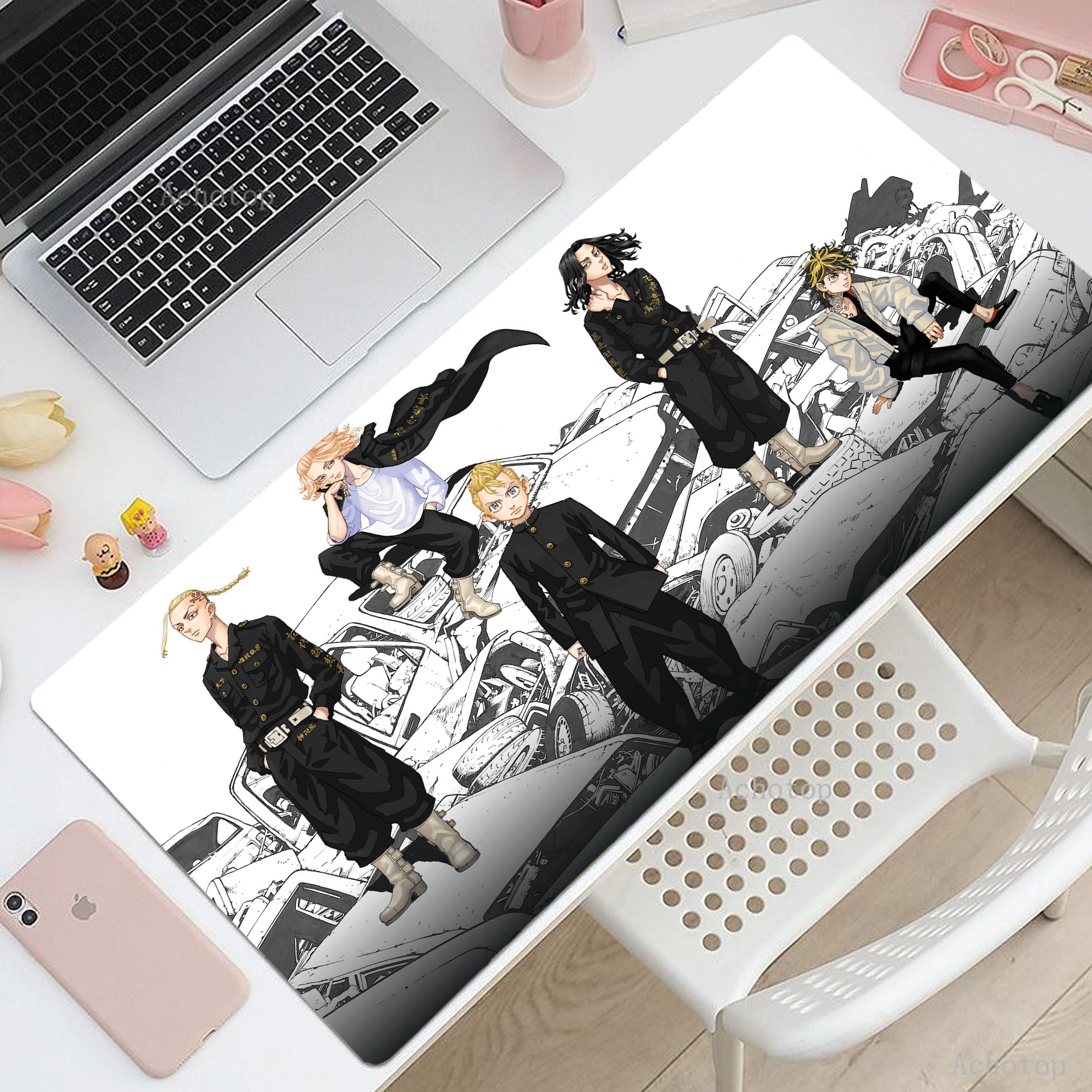 

Gaming Mousepad Tokyo Revengers Pc Keyboard Mouse Pad 90x40cm XXL Computer Game Mousemat Non-slip Rubber Pads Big Overlock Mats