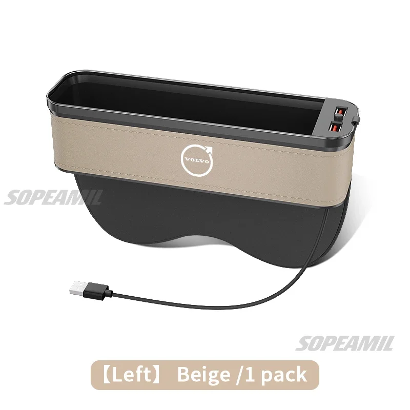 

Volvo XC40 XC60 XC70 XC90 S40 S60 S80 S90 C30 V40 V50 V60 V70 V90 Слот для автомобильного сиденья, щелевой ящик для хранения, органайзер для зарядки через USB