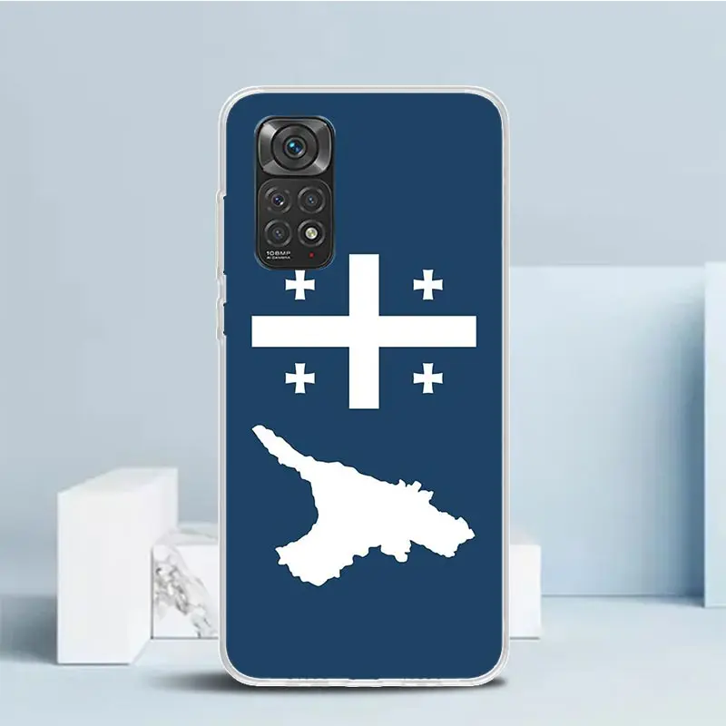 Чехол для телефона с флагом Джорджии Xiaomi Redmi Note 13 12S 12 11S 11 11T 11E Pro Plus 10S 10 9S 9 8T 8 7 +