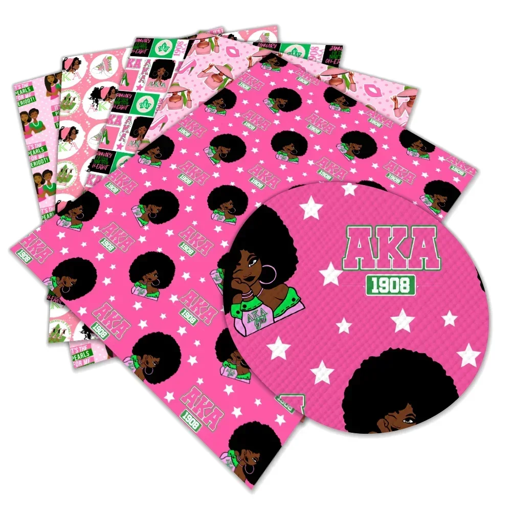 Лидер продаж 30*22 см лист Alpha Kappa женское общество узор с принтом искусственная
