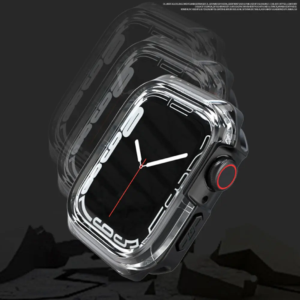 2 Pack Rugged Bumper Case For Apple Watch Series Ultra 49mm 8/7/6/5/SE TPU Cover 45mm 41mm 44mm 40mm