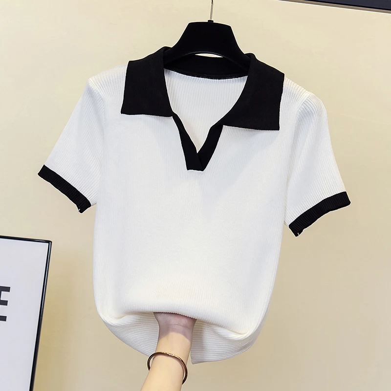 Летняя одежда вязаные женские свитера пуловеры базовый женский джемпер оверсайз