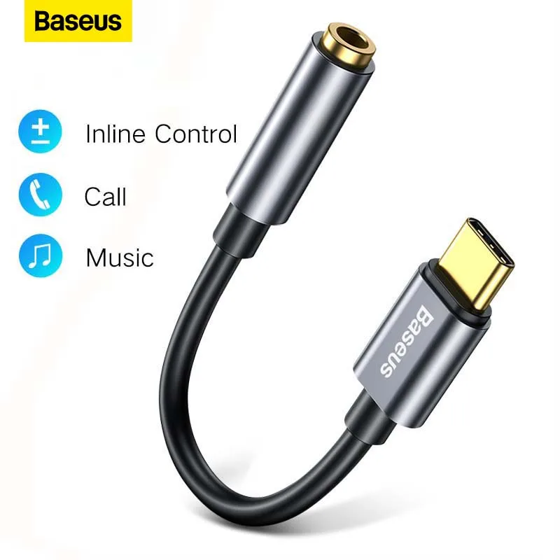 

Baseus Type C штекер 3,5 мм Женский адаптер конвертер Разъем для наушников для Huawei P30 pro Xiaomi Oppo Type C аудио адаптер для наушников