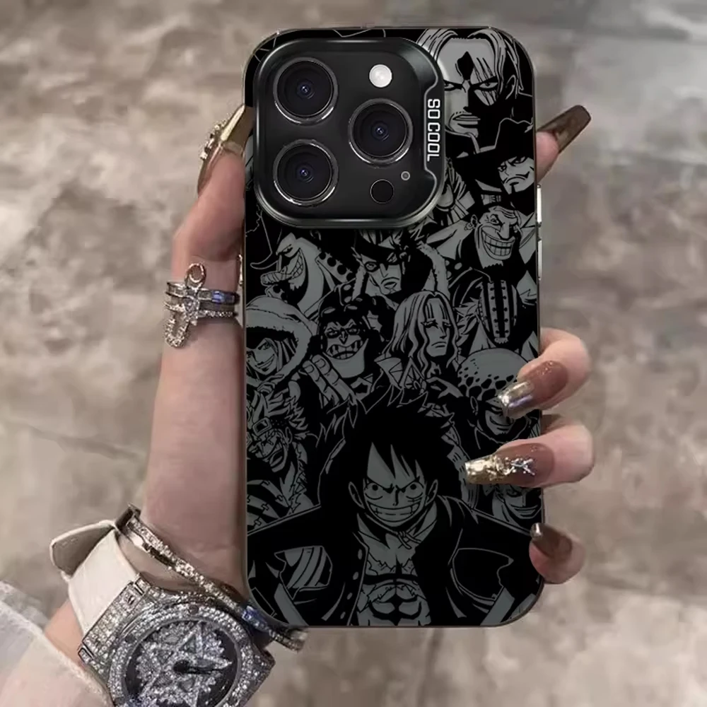 Чехол для телефона iPhone 17, 17e, 16e, 16, 15, 14, 13, 12, 11 mini, Pro, Max, 8, 7, Air, Plus, O-One, P-Pieces, L-Luffys, противоударный, матовый, задняя крышка (art.: 3920dc577e8bf) - 3920dc577e8bf