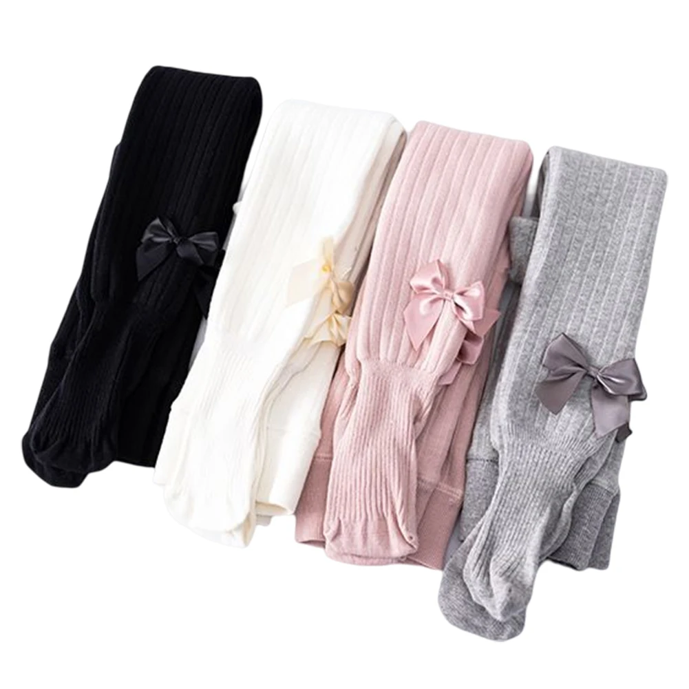 2022 Baby Autumn Winter Tights Warm Baby Toddler Kid Girl Ribbed Stockings Cotton Warm Pantyhose Solid Candy Color Thicken Leggi