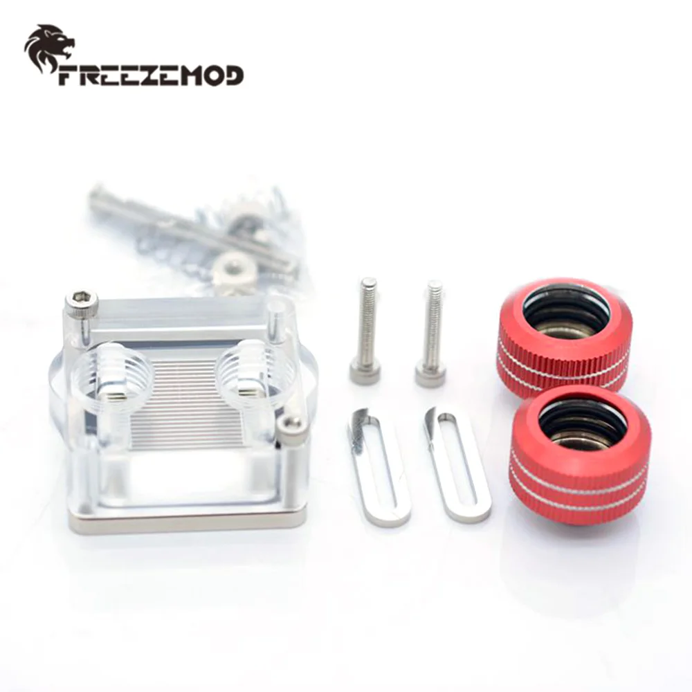 FREEZEMOD центральный процессор водяной блок прозрачный Северный мост компьютерный