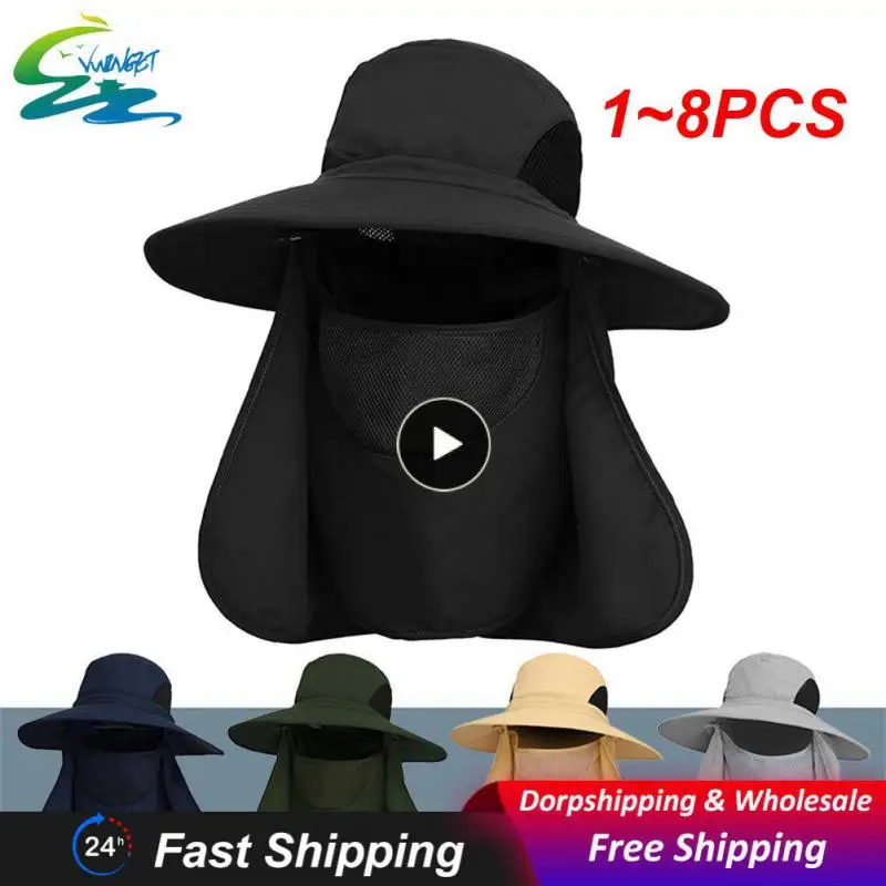 

Шляпа рыболовная с широкими полями унисекс, подходит для всех видов рыбалки, 1-8 шт.